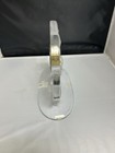 Vintage LALIQUE Clear & Frosted Crystal SIGNED Round Iris Clock *Pro Serviced* — photo 5