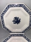 Pair of Independence Ironstone Castleton BLUE TULIP 6 1/2" Bread & Butter Plates — photo 3