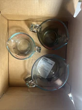 Pyrex Glass Measuring Cup Set (3-Piece, Microwave and Oven Safe),Clear