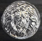 2.6 (75.41g) Oz Silver Round with Lion Design Collectible Coin. Silver Lion