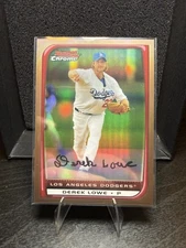 2008 Bowman Chrome - Derek Lowe #69 Gold Refractor /50
