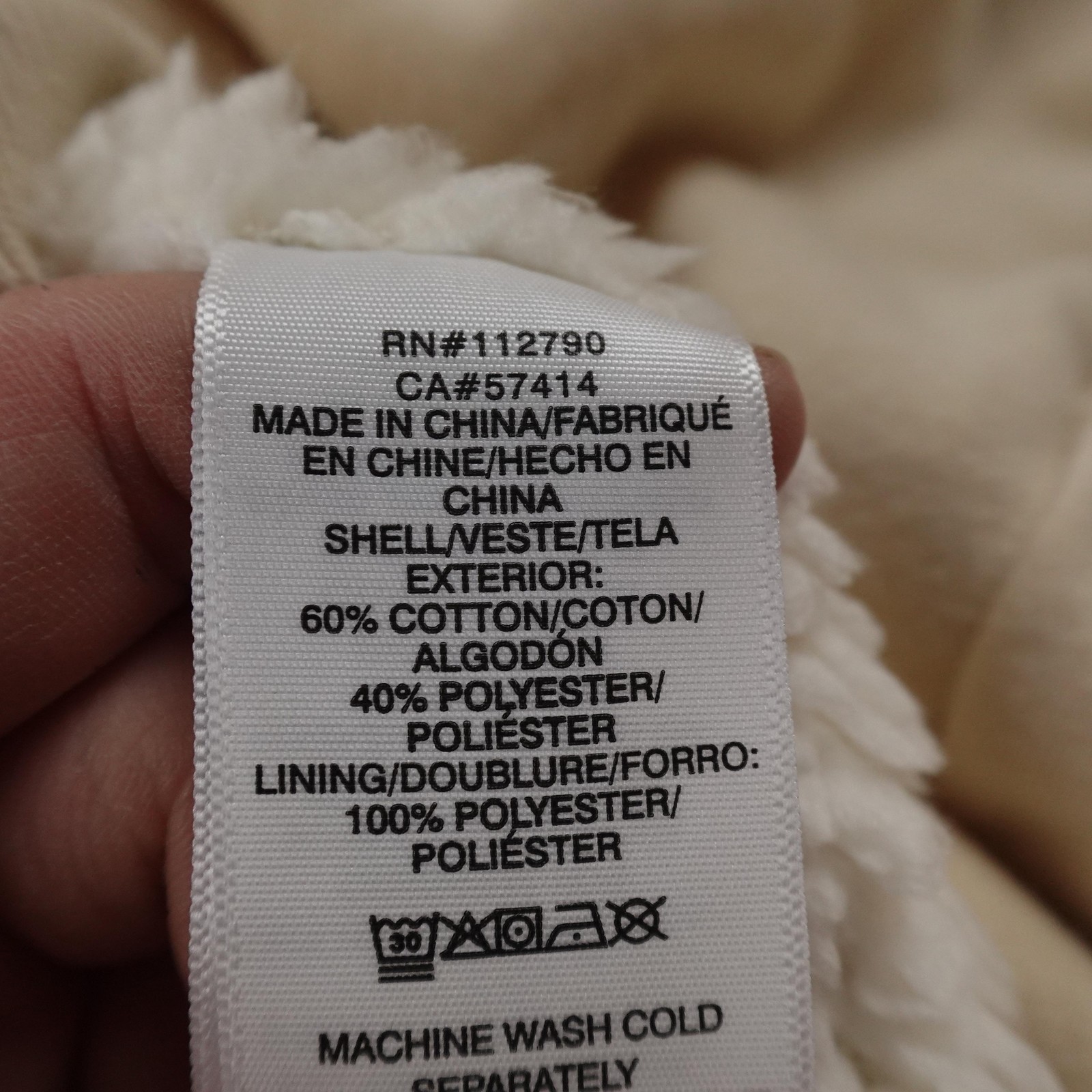 NEW True Religion Hoodie Mens L Beige Buddha Sherpa Full Zip Sweatshirt Jacket thumbnail 12