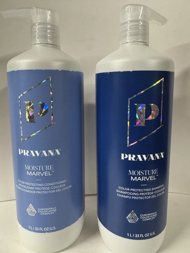 Pravana Moisture Marvel Shampoo & Conditioner 33 fl.oz Duo For Color Protection - Image 2 of 3