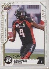 2020 Upper Deck CFL Gold 7/50 Dominique Davis #161 h8y