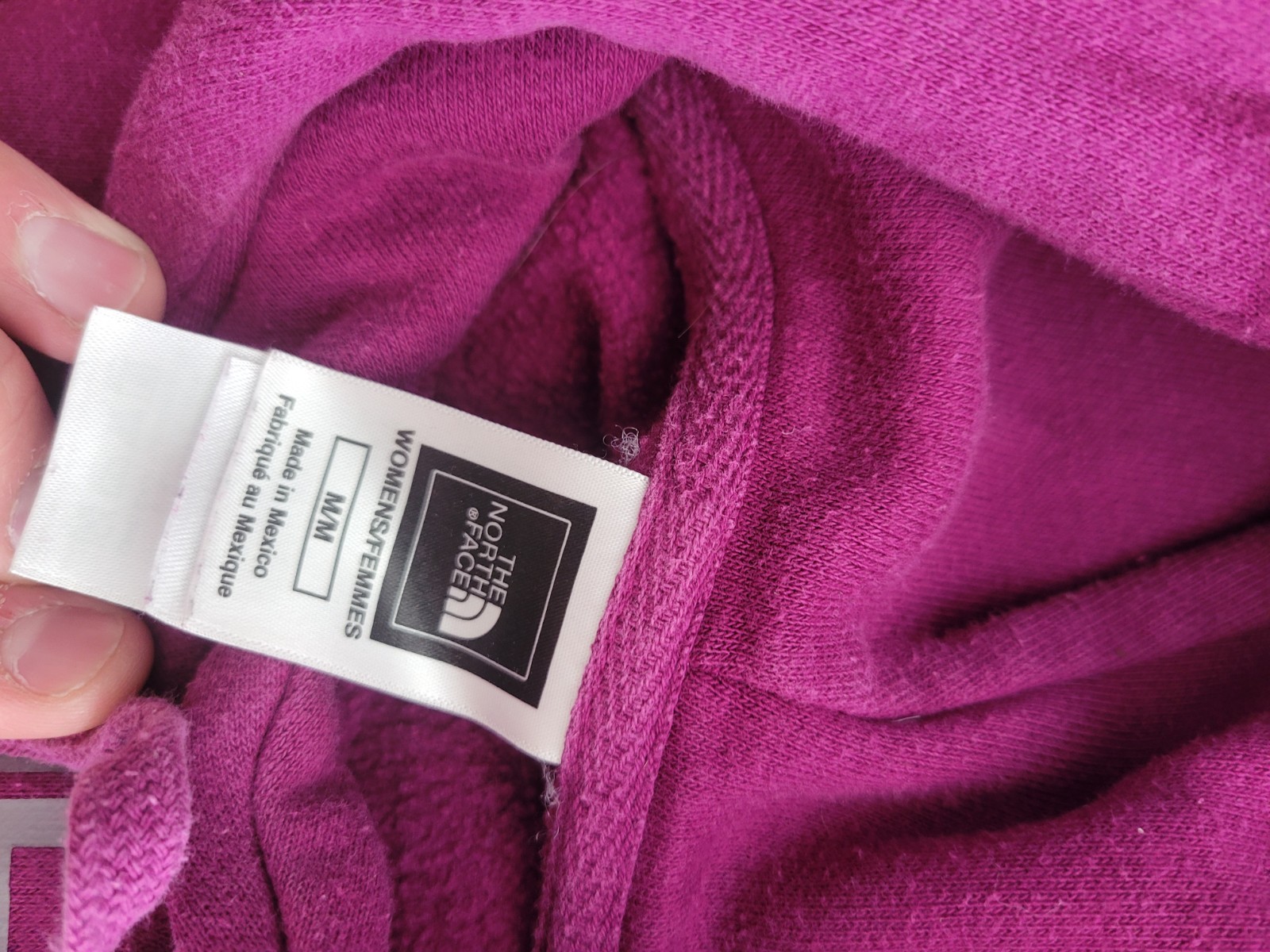 The North Face Hoodie Womens Size Medium Outdoor Big Logo Cotton Blend  thumbnail 3