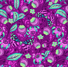Tula Pink DeLa Luna Venus Clairvoyant, Death Moth, Yard, Cotton