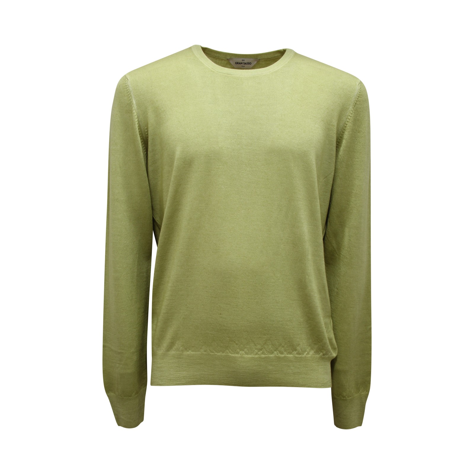 I9365 MAGLIONE UOMO GRAN SASSO MAN WOOL SWEATER GREEN 26990₽
