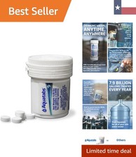 Water Purification Tablets 397mg, 100 Pack . Water Filtration System for Cam...