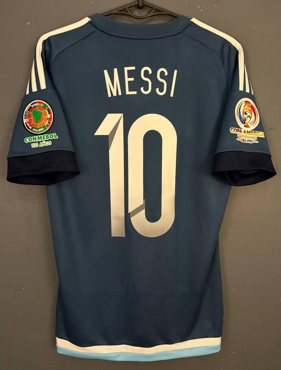 MENS LEO MESSI ARGENTINA NATIONAL 2015/2016 SOCCER FOOTBALL SHIRT JERSEY SIZE XS