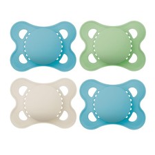 Original Baby Pacifier 0-6 Mths, Skin Soft Silicone Nipple, 4 Pack