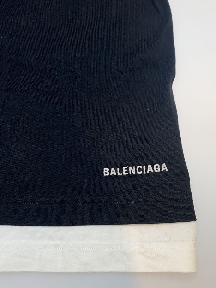 BALENCIAGA◆Tシャツ/--/コットン/BLK/無地/jt12 644693 tivg6 BALENCIAGA T-shirt cotton Black plain jt12 644693 tivg6 Used