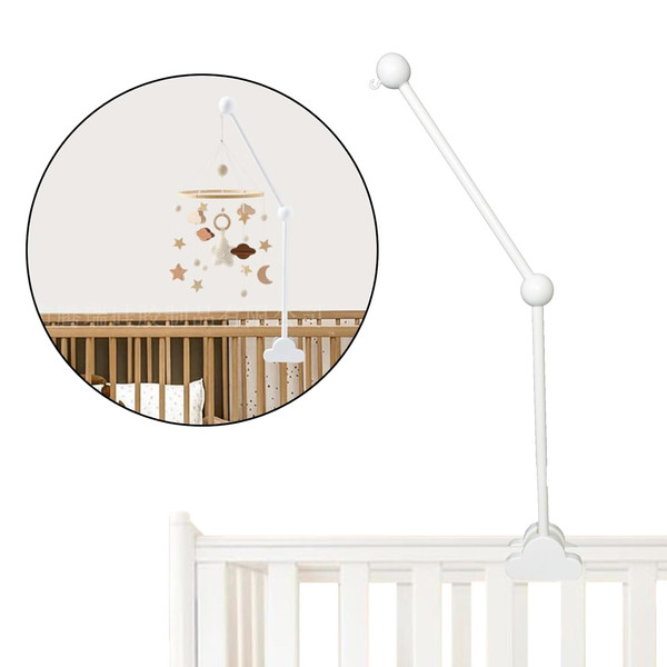 Mobile Halterung Weiß, Aolkee Mobile Halterung Holz, Mobile Baby, Abnehmbarer Ve-image