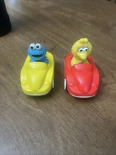 WORKING Illico Toy Cookie Monster / BIG BIRD Slot Car Arlin Size Sesame Street