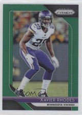 2018 Panini Prizm Green Prizm Xavier Rhodes #77 0w8