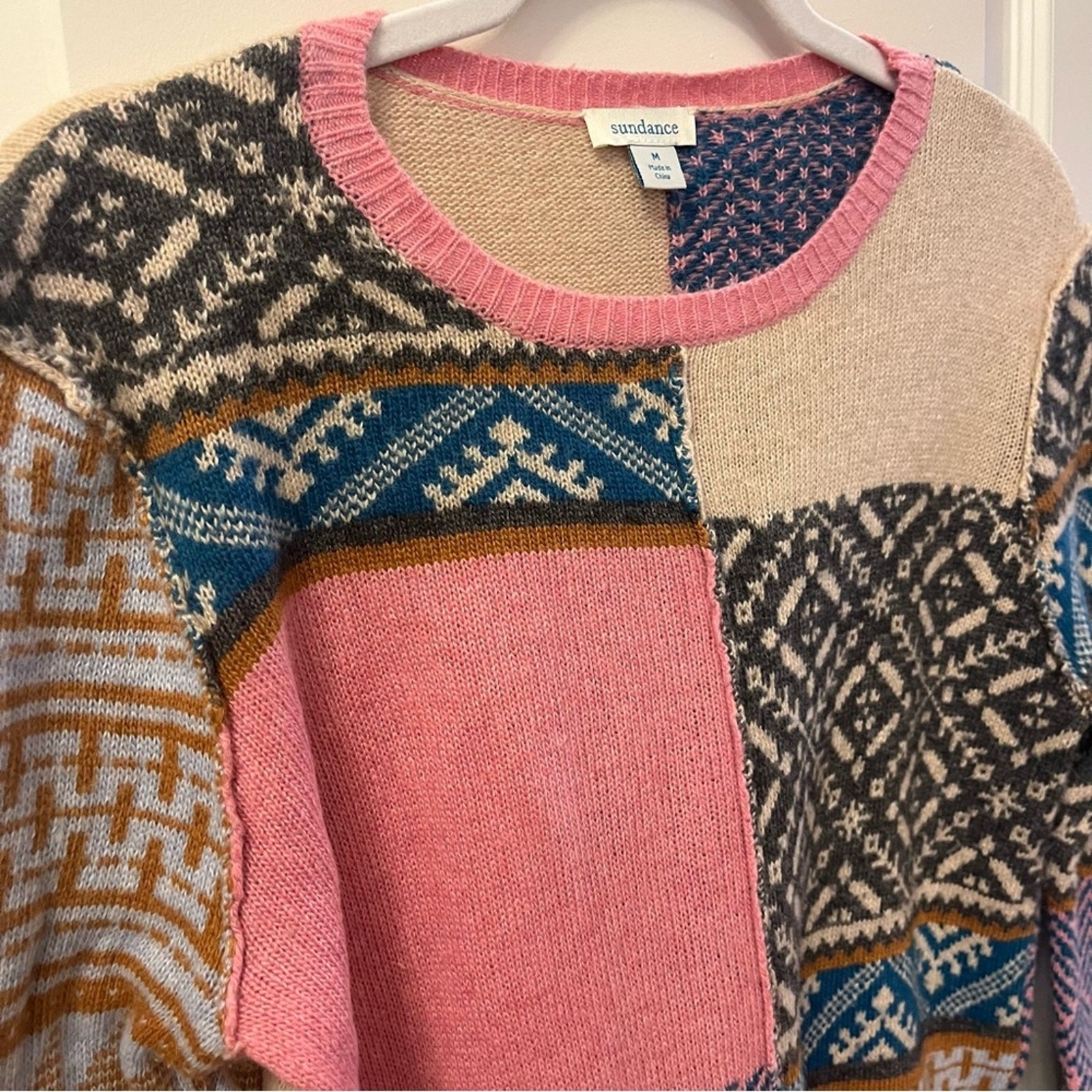 Sundance Multicolor Patchwork Sweater - image 2