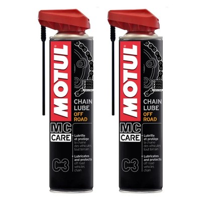 MOTUL MC CARE C3 CHAIN LUBE OFF ROAD 2x400 ml Offroad Motorrad Kettenspray