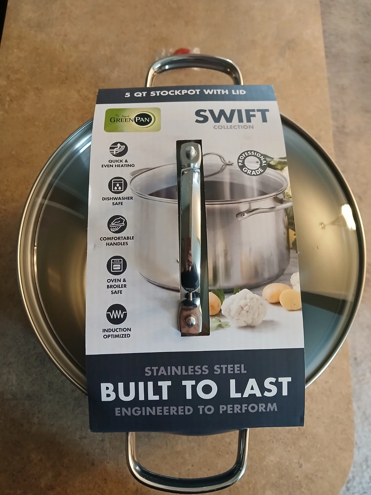 5qt Stockpot - Stainless Steel