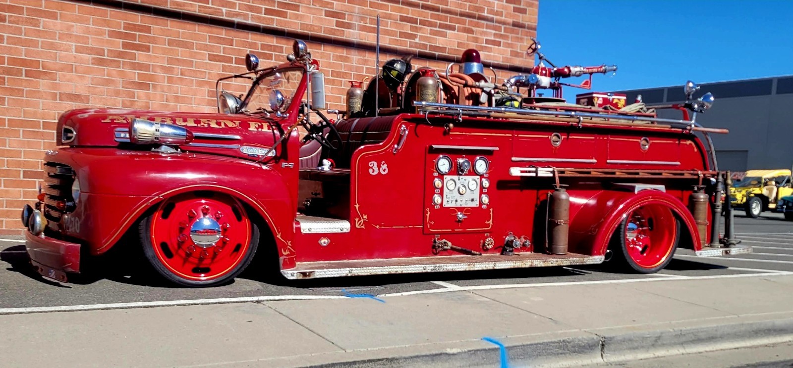 One Of Akind Sema  Custom HotRod 1950 Ford Firetruck VanPelt