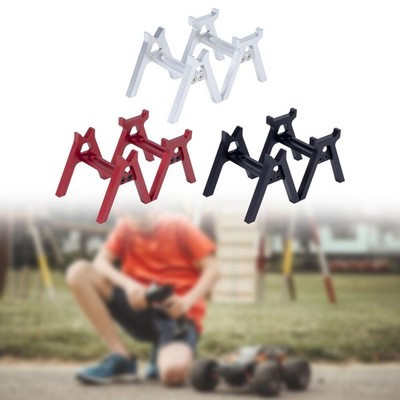 2 Pieces RC Car Repair Work Stand Aluminum Alloy Model Car Support