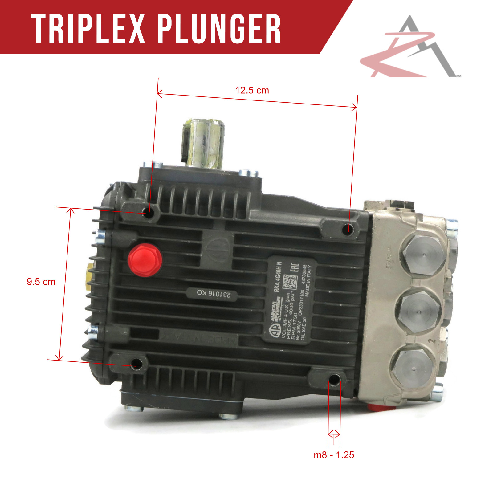 AR 4000 PSI PRESSURE WASHER PUMP for General Pump T1011, T1321, T1621, TSF2221