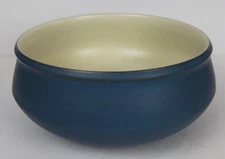 Vintage Denby Echo Blue Stoneware Round Serving Bowl 8" England