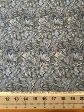 Pretty Blue Flower Timeless Treasures Fabric BTY Quilting COY C2619