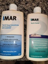 IMAR Yacht Polish 402 and Yacht Soap 401 16 oz pair