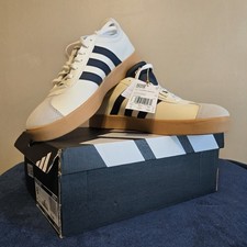 NWT adidas VL Court Base Women's Sneakers Cream Navy Gum Low Top Lace Up JI1766