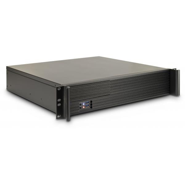 Inter-Tech 2U-K-240L Supporto Nero (Case IPC Server 2U-K240L)
