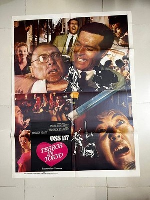 Terror in Tokyo * Orig 66 Pakistani Poster * Frederick Stafford * Action
