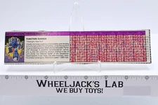 Triggerhappy Action Figure Tech Spec 1987 Vintage Hasbro G1 Transformers