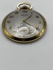 ANTIQUE GRUEN VERI-THIn GOLD OPEN-FACE POCKET WATCH &  CHAIN