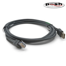 NEW Zebra CBA-UF1-S07ZAR - Shielded USB Scanner Cable 7ft BC1.2 High Current OEM