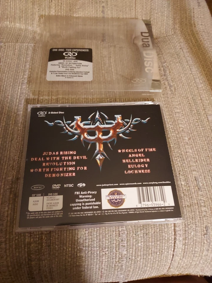 Judas Priest Angel of Retribution CD/DVD (Mar-2005, Epic) with Slipcase MINT Foto 3 de 4