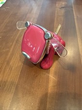 Hasbro Sega Interactive iDog Robot Speaker Toy Figure Hot Pink W/ Sweater works 