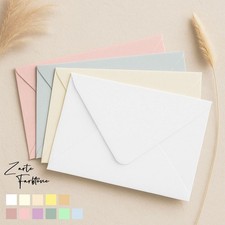 Briefumschlag DIN B6 Zarte Farben | Umschlag | Kuvert | Briefh&uuml;lle |