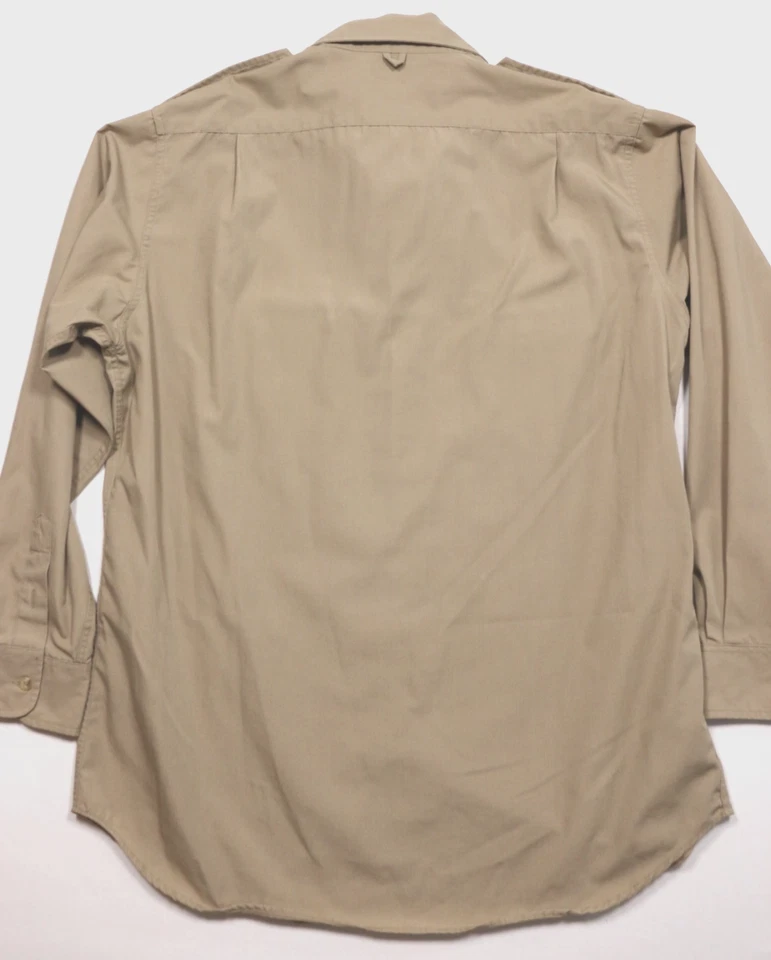 VTG Cabela's Safari Shirt Men's XL Khaki Brown Military Style Hunting Shooting - Image 3 of 4