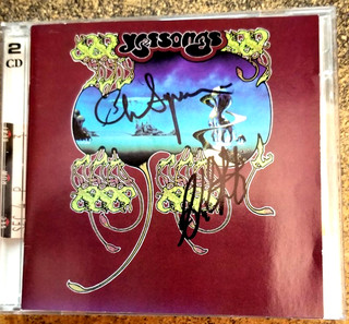 YES YESSONGS CD insert signed by Chris Squire and Alan White