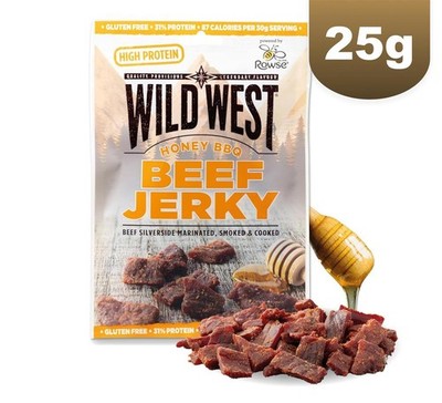 Wild West Honey BBQ Beef Jerky Trockenfleisch 25g (75,60 EUR/KG)