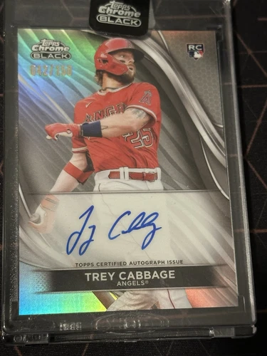 2024 Topps Chrome Black Trey Cabbage Rookie Refractor Auto /150 BJCL