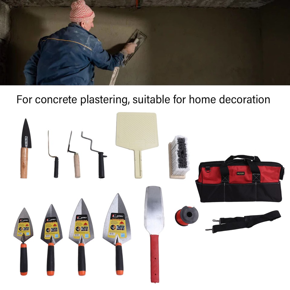 Margin Trowel Set Soft Grip Plasterers Corner Plastering Tools With