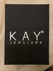 STYLISH Kay Jewelers Sterling Silver Black & White Diamond Ring (Sizes 6.75 & 7) — photo 6