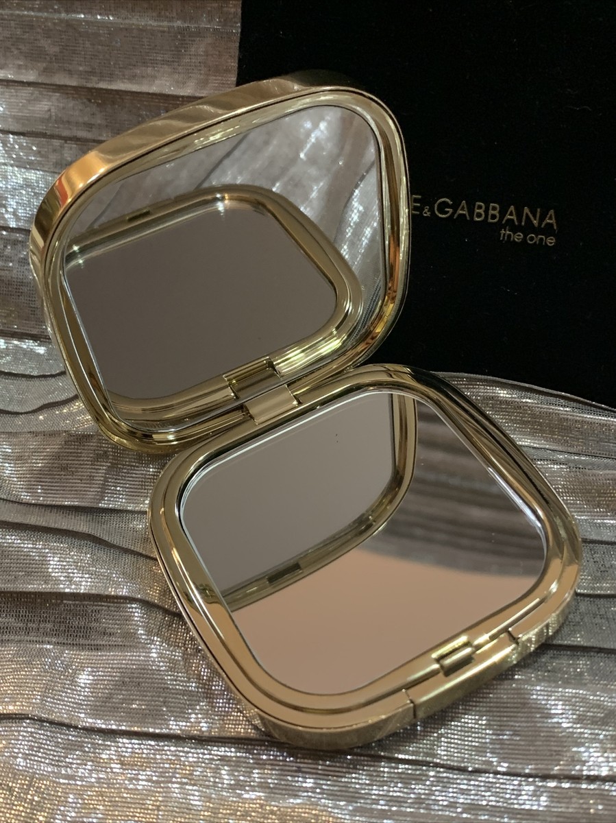 Auth. DOLCE & GABBANA- The One-compact Travel mirror BLACK & GOLD