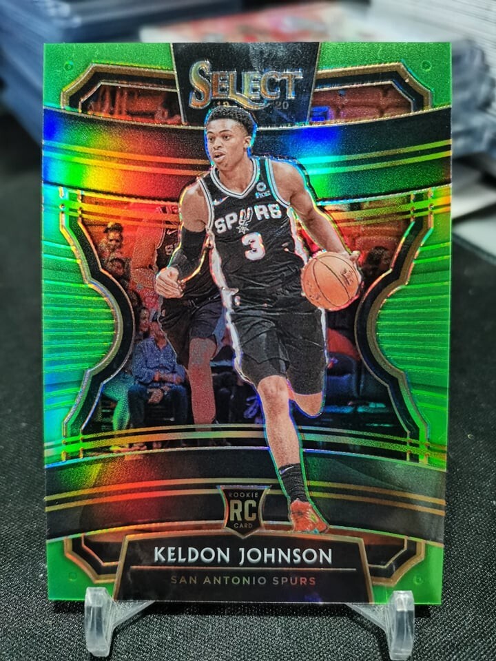 2019-20 Panini Select Keldon Johnson #45 Lime Green RC 56/75!
