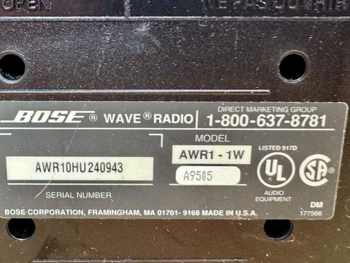 Radio Bose Wave AWR1-1W estéreo buen estado de funcionamiento blanca PROBADA EXCELENTE - Imagen 10 de 10