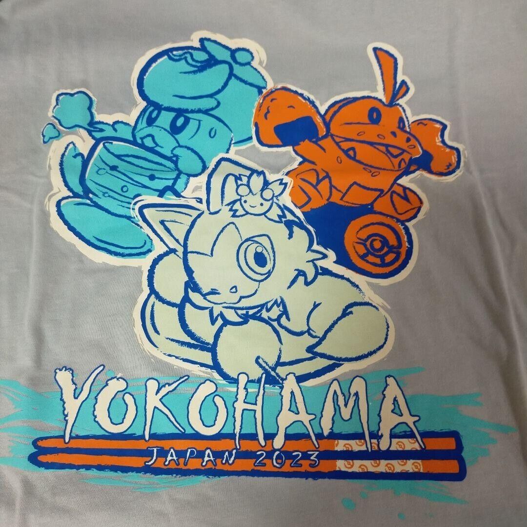 Pokemon World Championships 2023 T-shirt XL Size Gray WCS 2023 Anime Goods  JP.