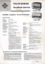 Service Manual-Anleitung für Telefunken Gavotte 1253,Largo 1253 