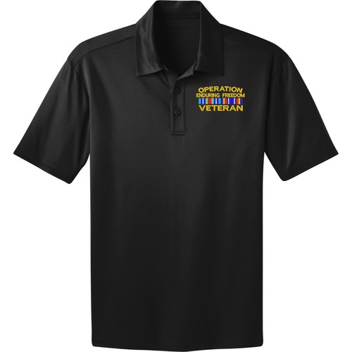 Polo Dri Fit (nera), Operazione Enduring Freedom veterano polo - Foto 1 di 5