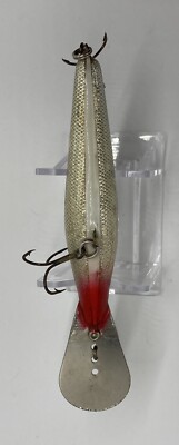 Vintage Bagley Balsa Go Devil Fishing Lure - Silver Black - Metal Lip 5" |  eBay