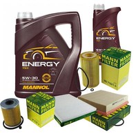 Inspektionspaket 6L Mannol Energy 5W-30 FüR Opel Omega B Caravan 2.2 Dti 16V 2.0